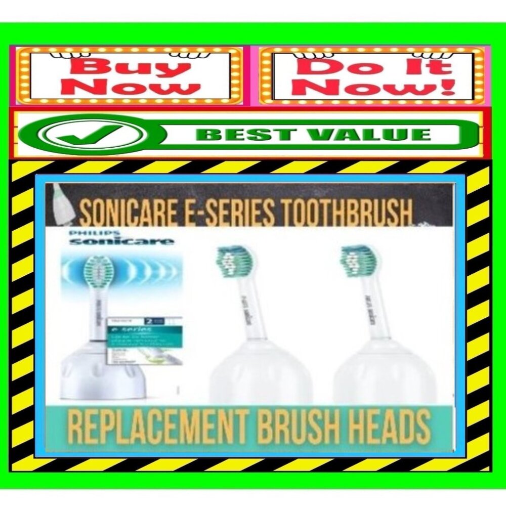PHILIPS e-Series SONICARE Replace HEADS Toothbrush BRUSH HEAD Plaque 💸 BUY NOW❗